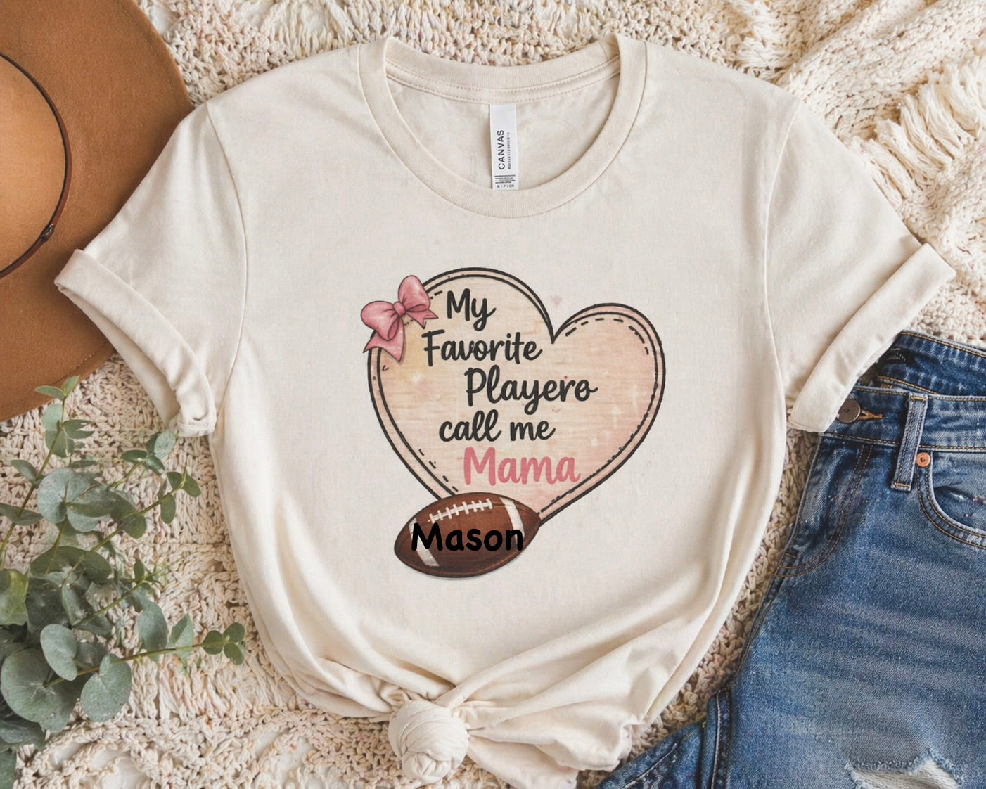 My Favorite Player Calls Me Mama | Custom Sports Shirt