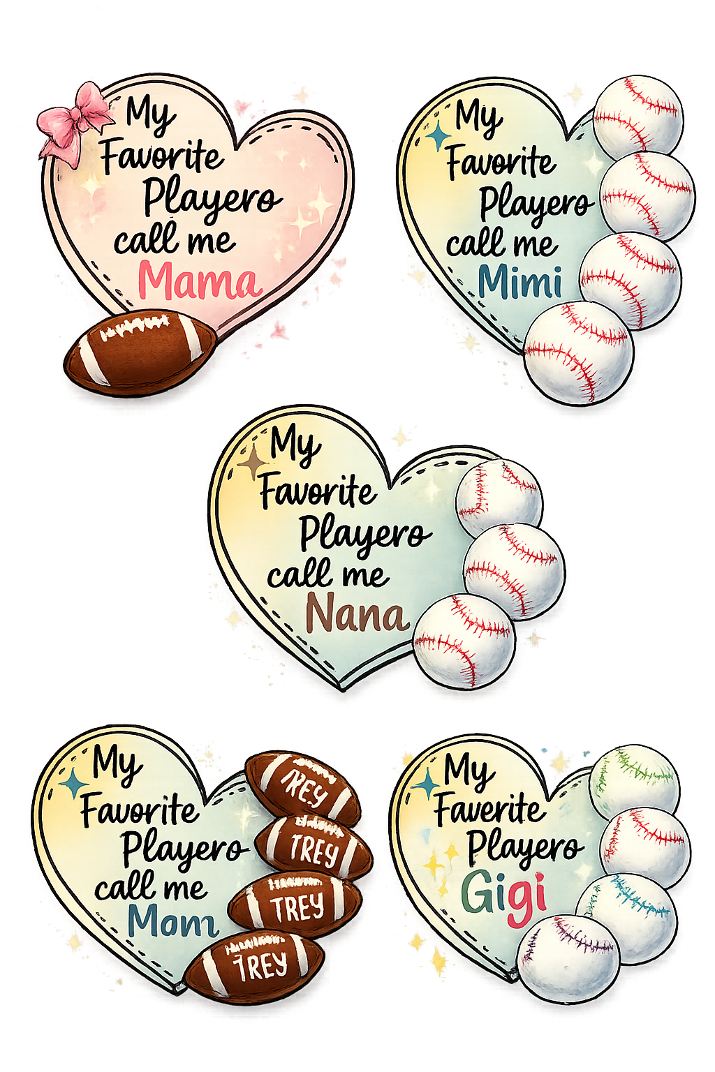 My Favorite Player Calls Me Mama | Custom Sports Shirt